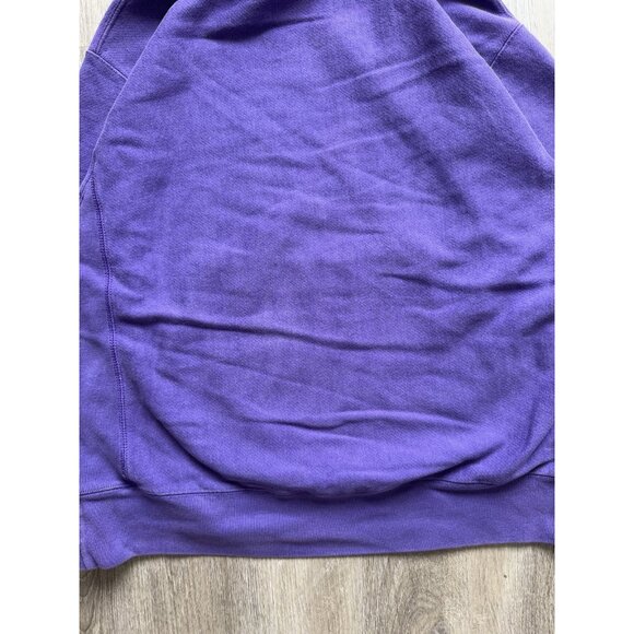 Rare Vintage Y2K Champion Reverse Weave Purple Hoodie Streetwear Sports Faded - Picture 12 of 14